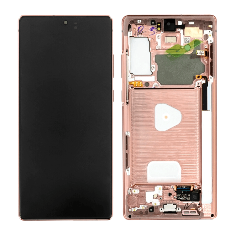 AMOLED LCD Screen & Digitizer Full Assembly With Frame For Samsung Galaxy Note20 N980 / N981 (Mystic Bronze) - Best Cell Phone Parts Distributor in Canada, Parts Source AMOLED LCD Screen & Digitizer Full Assembly With Frame For Samsung Galaxy Note20 N980 / N981 (Mystic Bronze) - Best Cell Phone Parts Distributor in Canada, Parts Source
